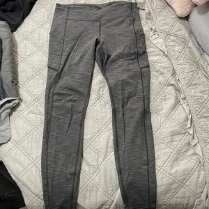 Lululemon leggings, size 8, Grey and black